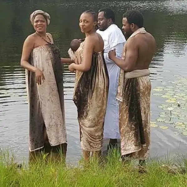 Banned Kannywood Actress, Rahama Sadau On A Movie Set With Nollywood Stars (Photos)